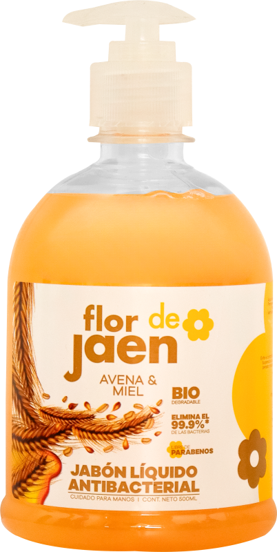 Jabon Flor De Jaen*500Ml Avena/Miel Mano