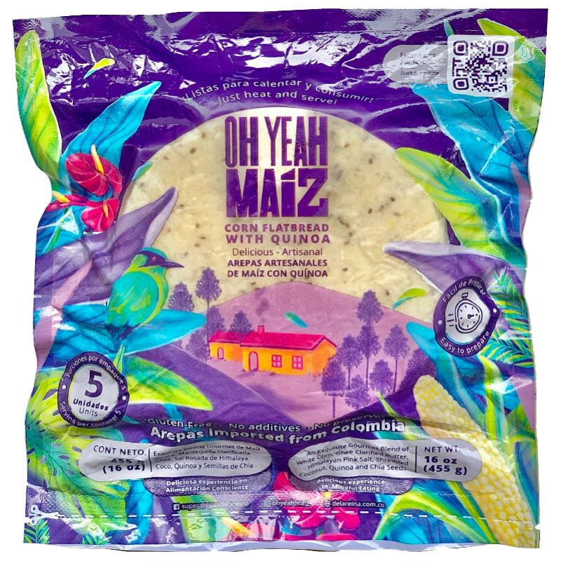 Arepa Oh Yeah*455G Maiz Con Quinoa