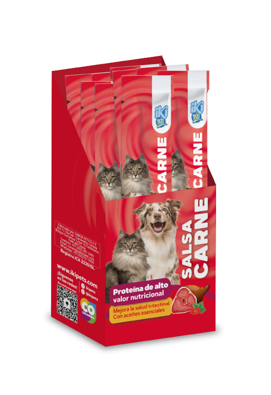 Salsa Ikipets Carne Mascota*15G*12Und