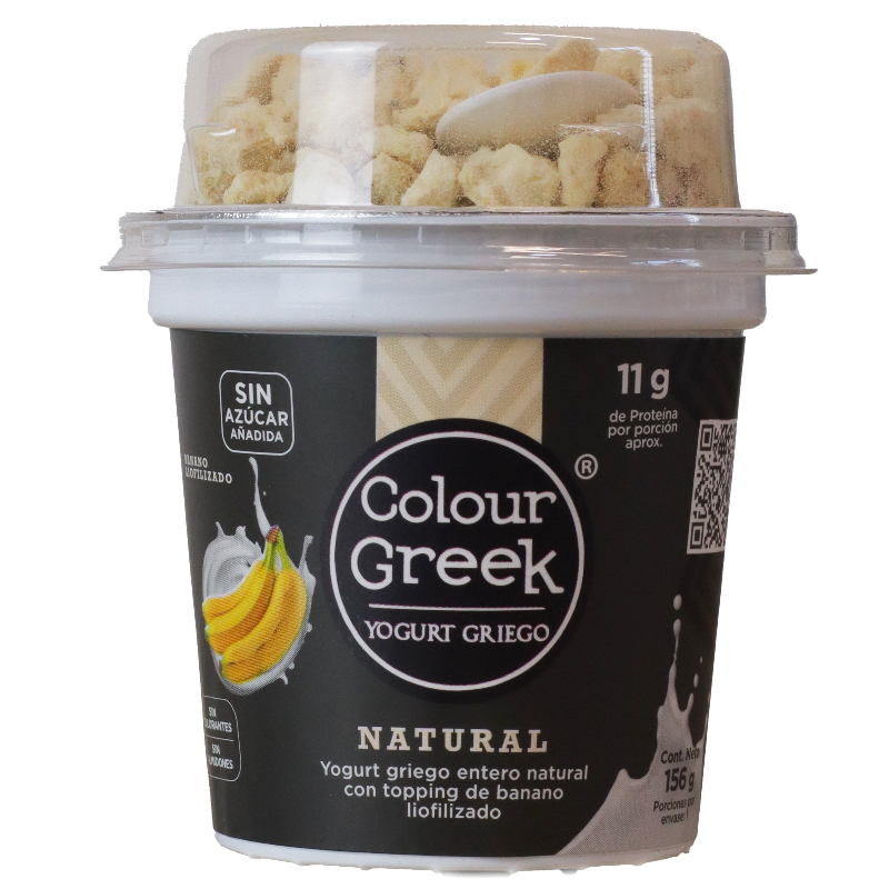 Yogurt Griego Natural Toppings Banana Colour Greek *156G