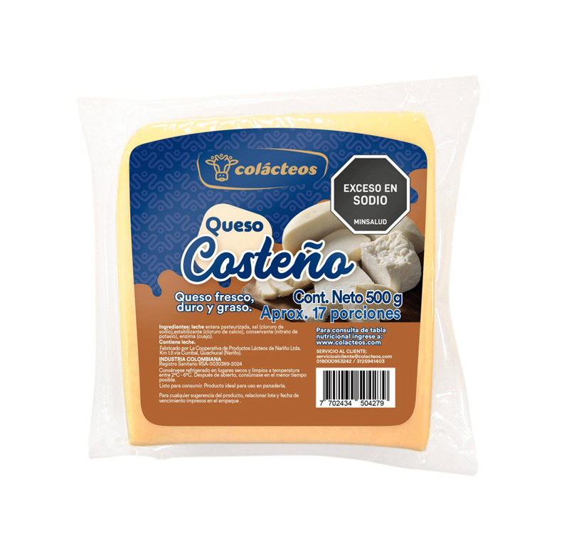 Queso Colacteos Costeño*500G