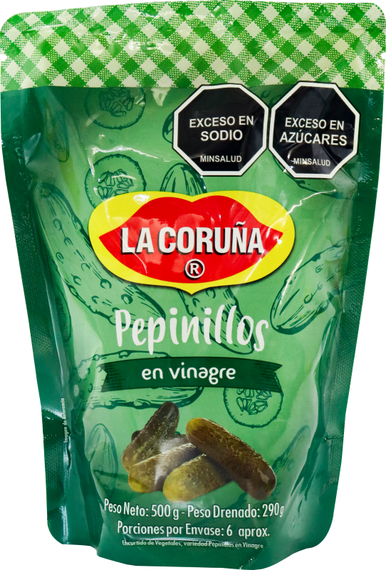 Pepinillo La Coruna*500G Vinagre D/P