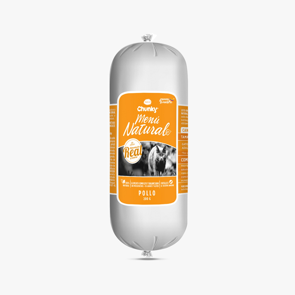 Alimento Chunky*200G Gato Pollo