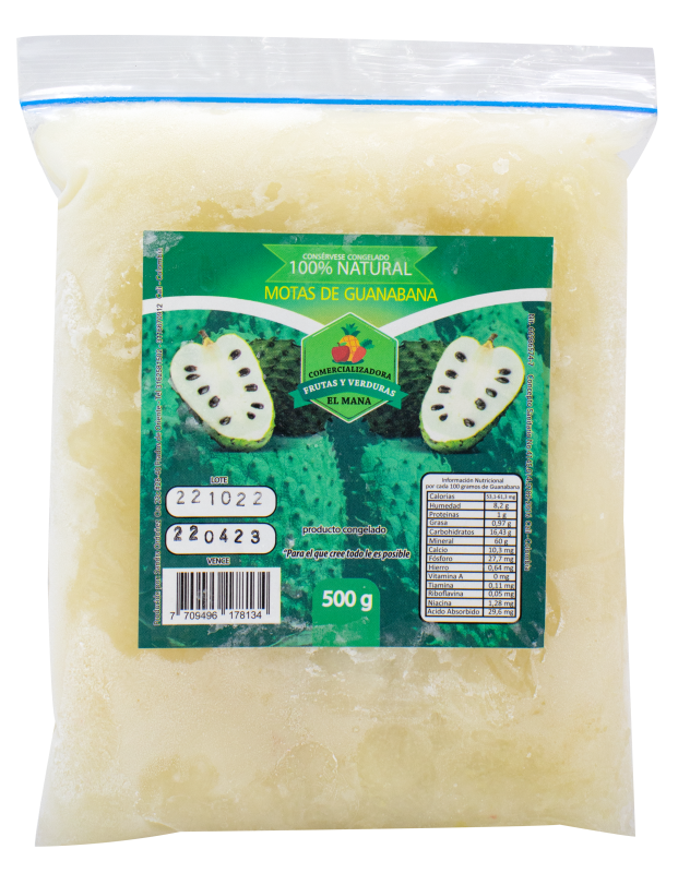 Fruta El Mana Guanábana Motas*500G
