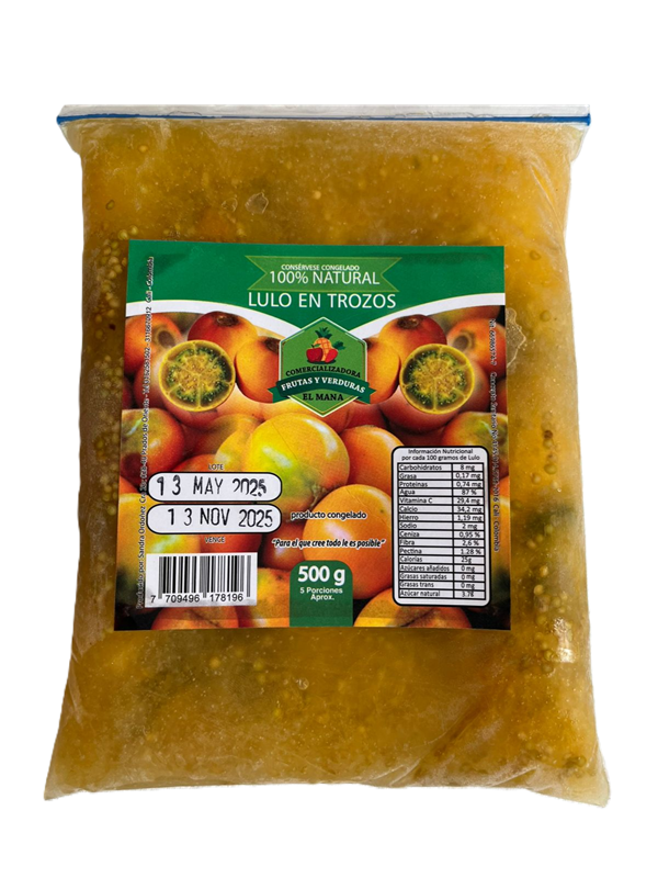 Fruta El Mana Lulo Trozos*500G
