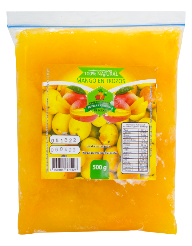 Fruta El Mana Mango Trozos*500G