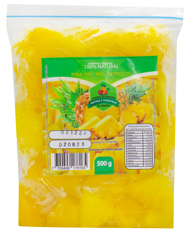 Fruta El Mana Piña Oro Miel Trozos *500G