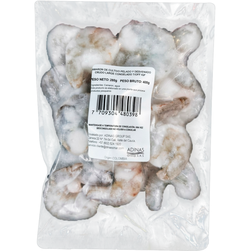 CAMARON CRUDO DE CULTIVO LARGE*280g