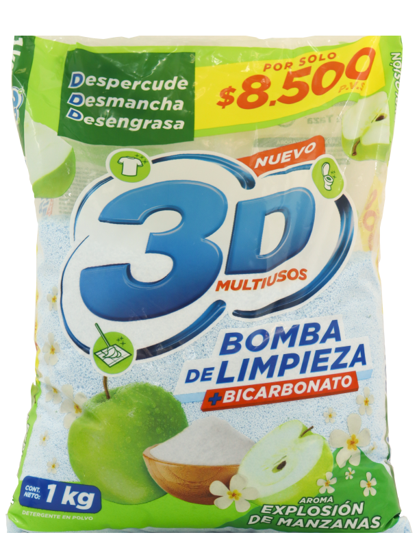 Deter 3D*1000G Multiusos E/Manzana New