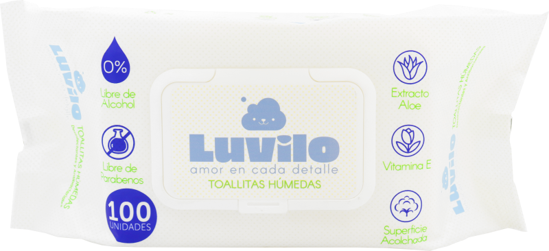 Toallitas Luvilo*100Und Humedas