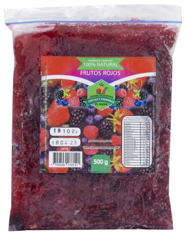 Pulpa Frutos Rojos El Mana*500G