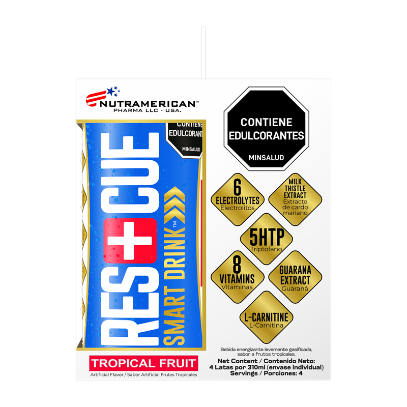Bebida Nutramerican*310Ml*4Und Res+Cue