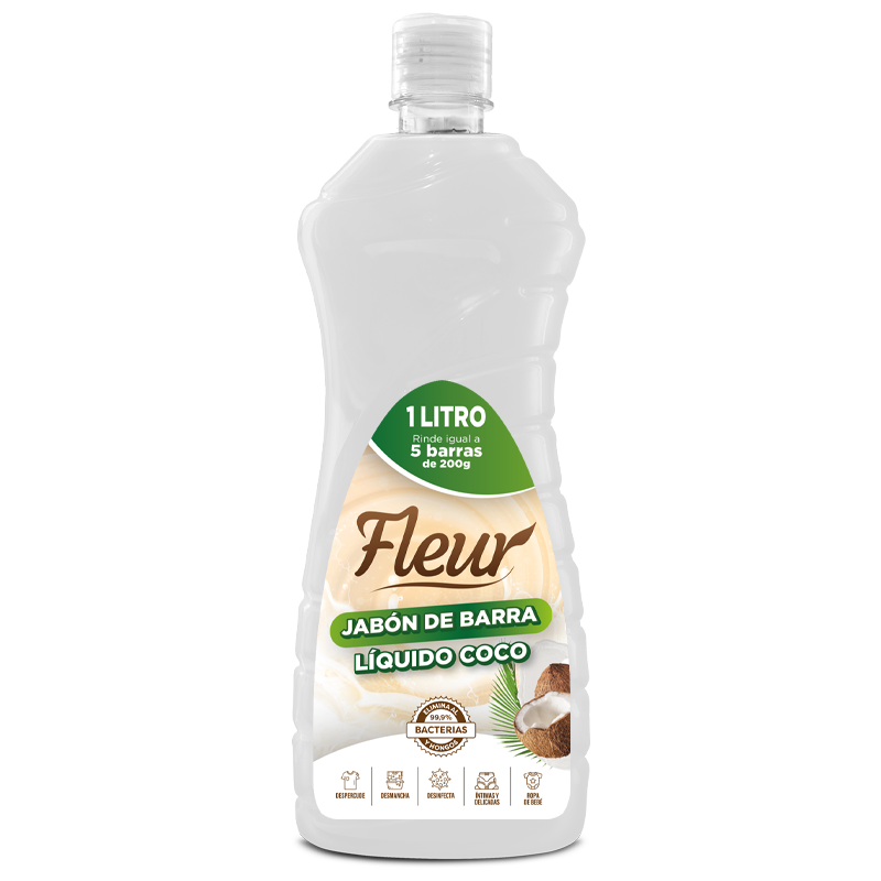 Jabon Fleur*1000Ml Barra Liquido Coco