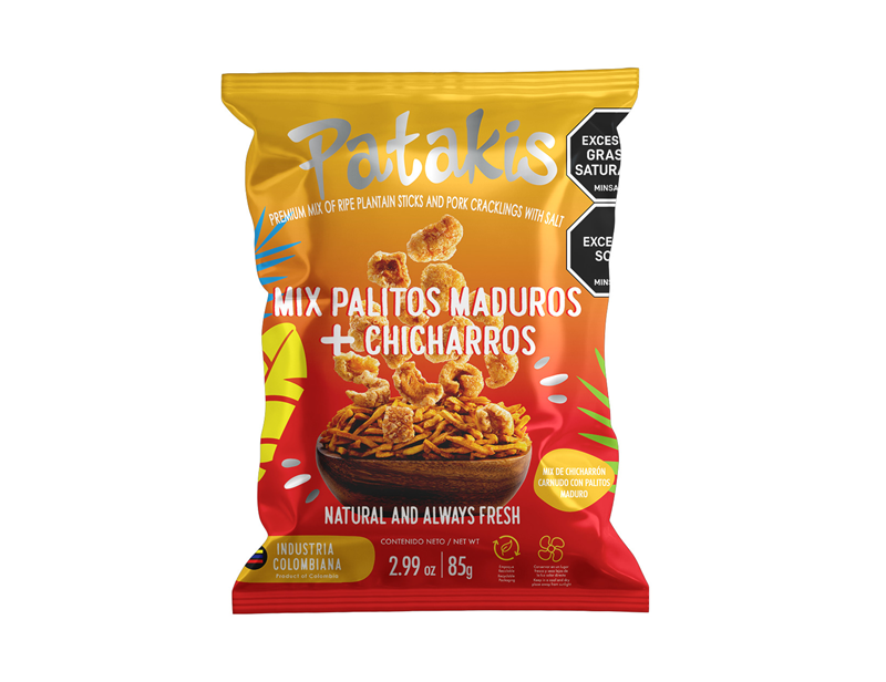 Pasaboca Patakis*85G Mix Palitos Maduros+Chicharros