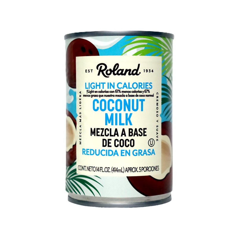 Leche Roland*414Ml Coco Lata Baja Grasa