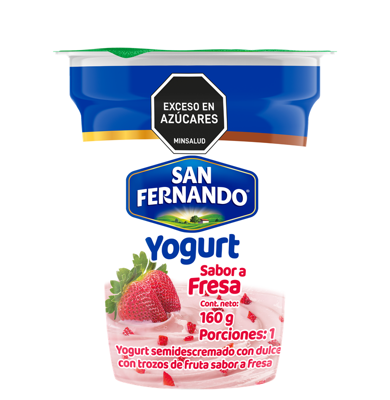 YOGURT SAN FERNANDO*160g FRESA SEMIDESCREMADO