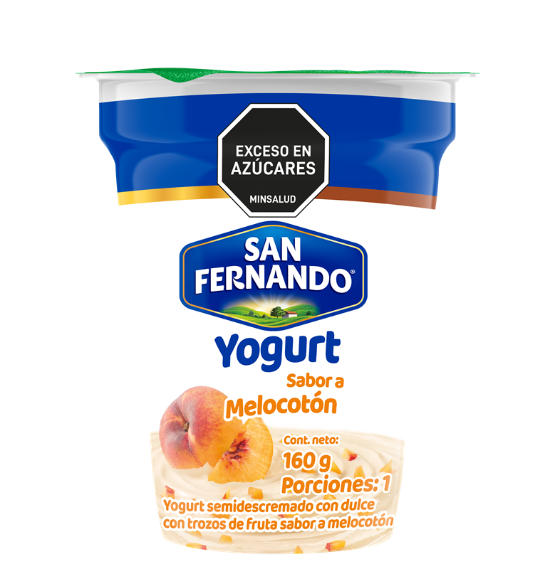 YOGURT SAN FERNANDO*160g MELOCOTON SEMIDESCREMADO