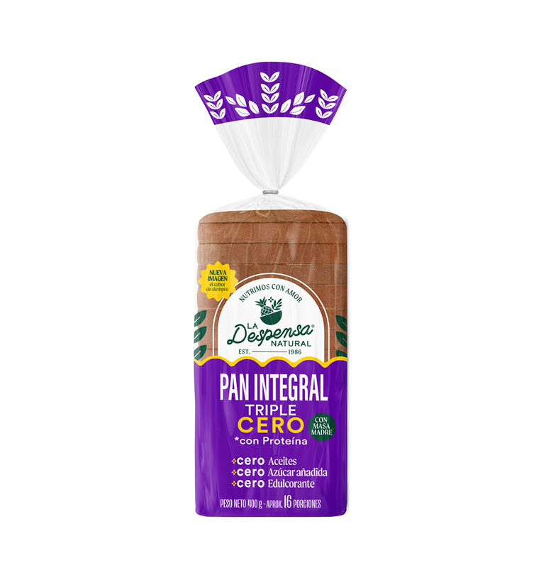 PAN LA DESPENSA*400g INTEGRAL TRIPLE CERO