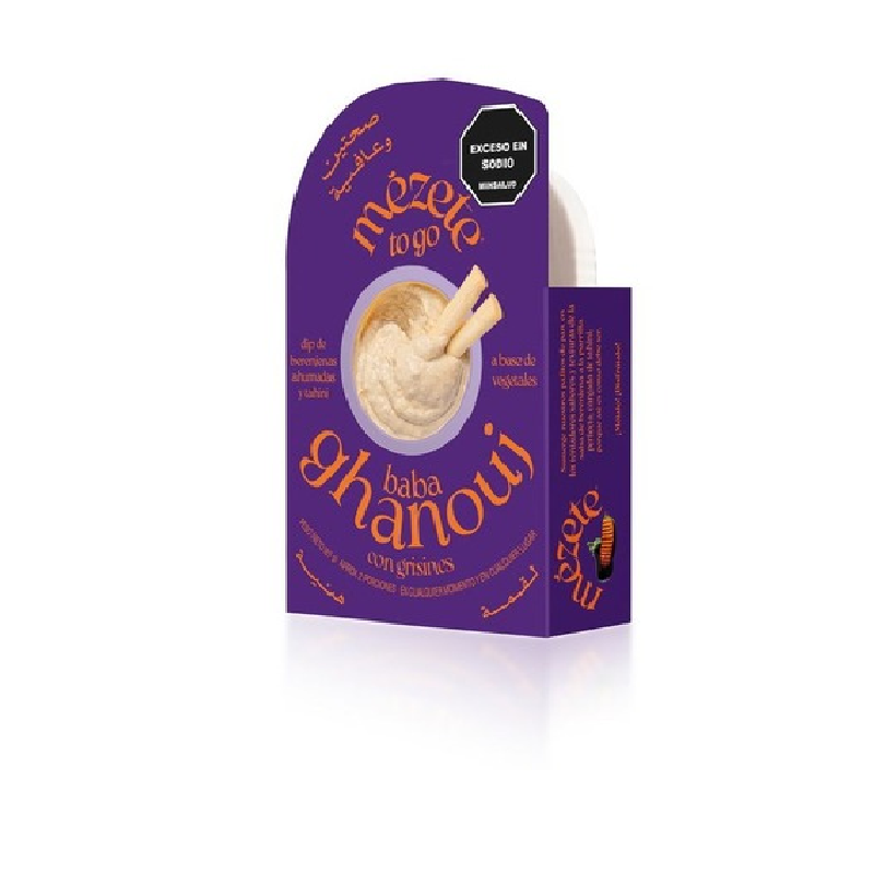 DIP MEZETE*81g BABA GHANOUJ CON PALITOS DE PAN