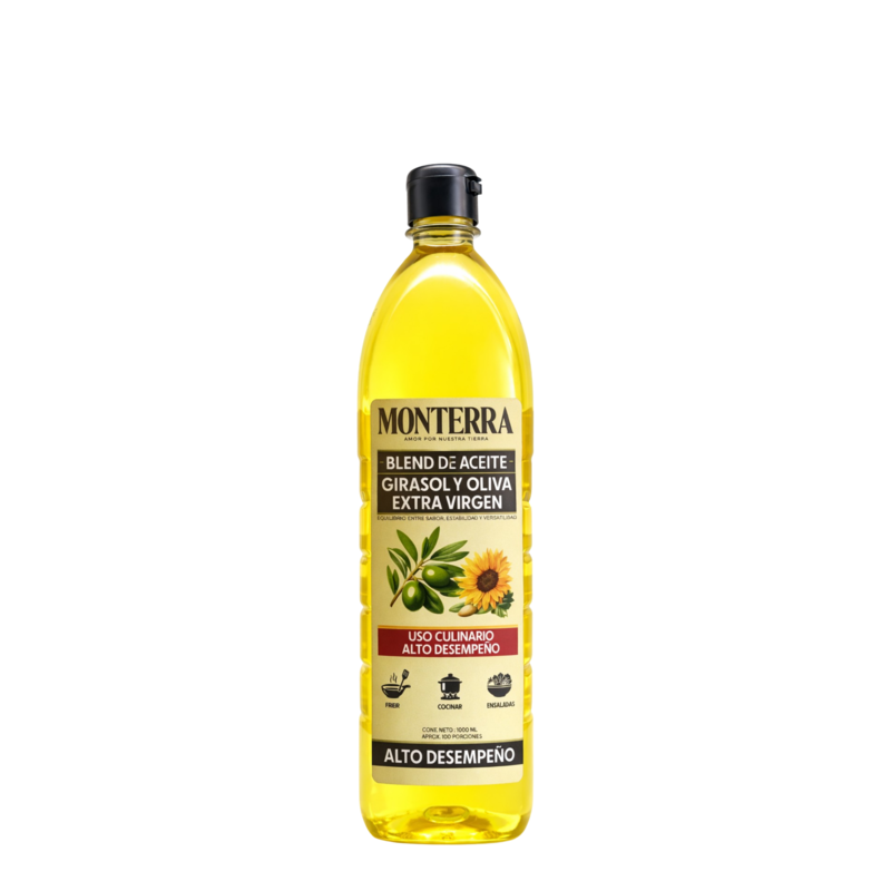 ACEITE MONTERRA*500ml GIRASOL Y OLIVA EXTRA VIRGEN