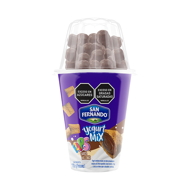 YOGURT SAN FERNANDO*170g MIX FLIPS SEMIDESCREMADO