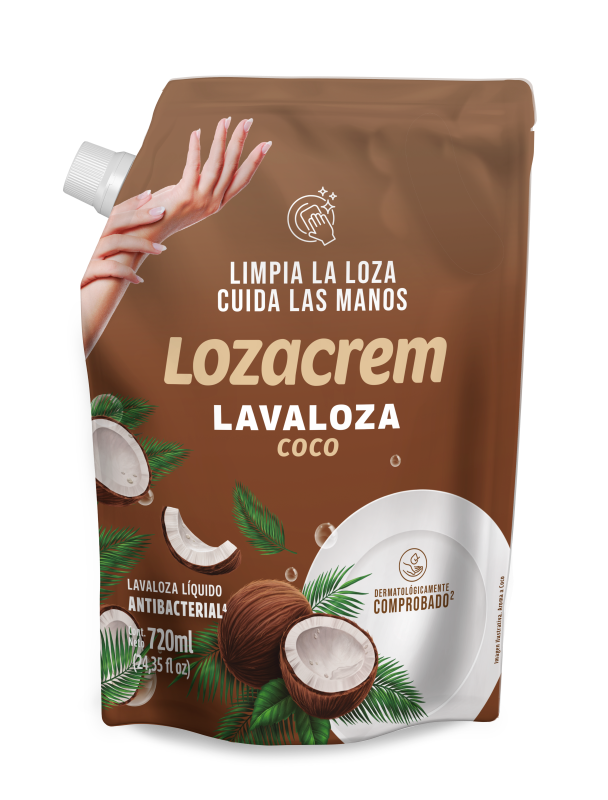 LAVALOZA LOZACREM*720ml LIQUIDO COCO DOY PACK
