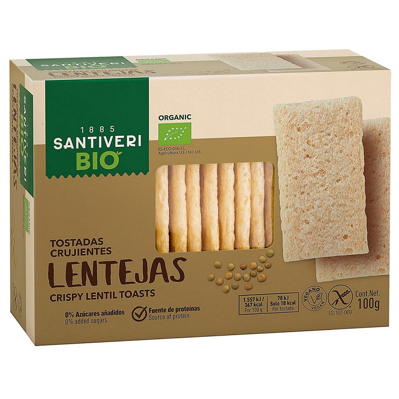 TOSTADA SANTIVERI*100g LENTEJAS