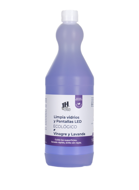 LIMPIADOR 1H*1000ml BIO VIDRIO Y PANTALLAS VINAGRE Y LAVANDA