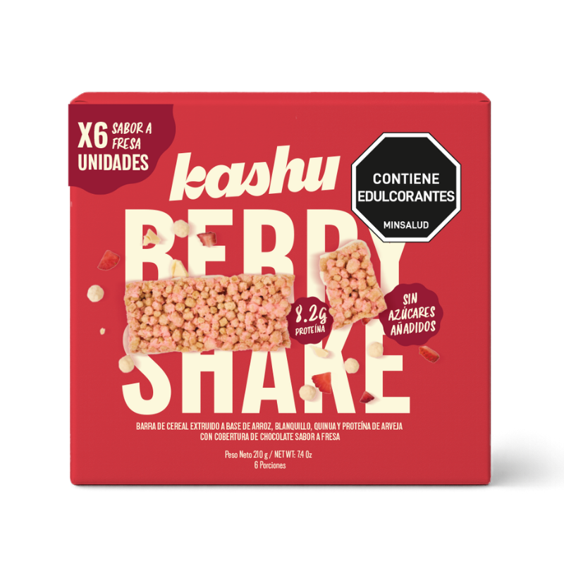 BARRA KASHU*35g*6und CEREAL FRESA