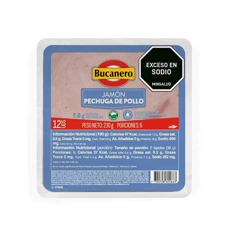 JAMON BUCANERO*230g PECHUGA DE POLLO
