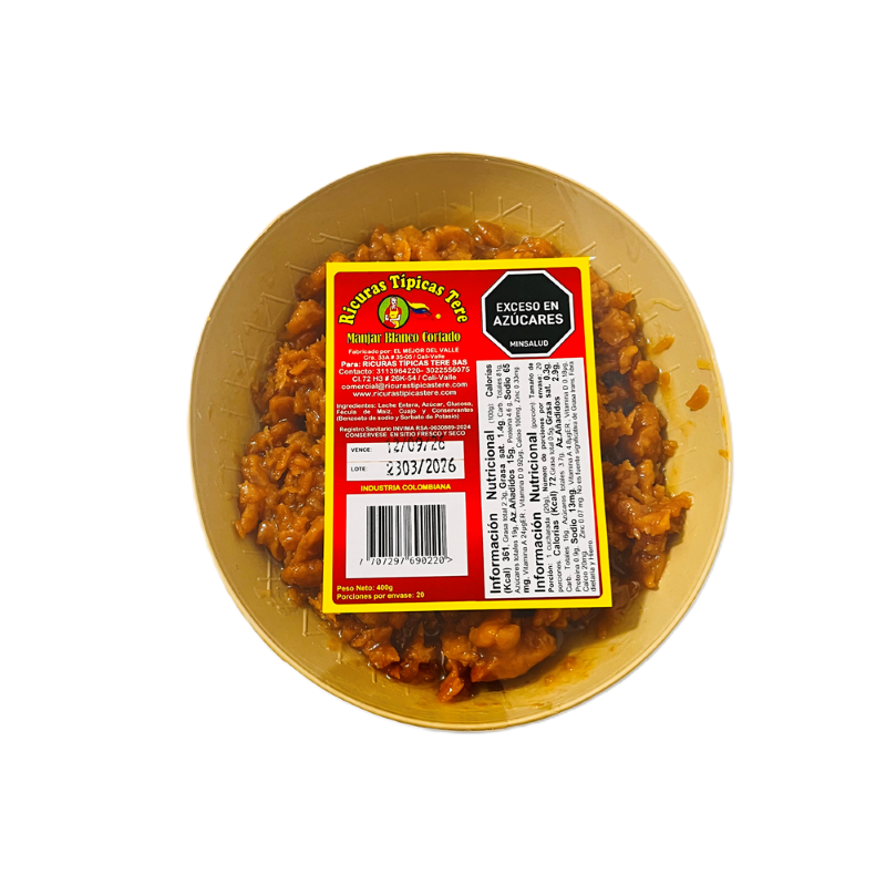 Dulce Ricuras Tipicas*400G Cortado