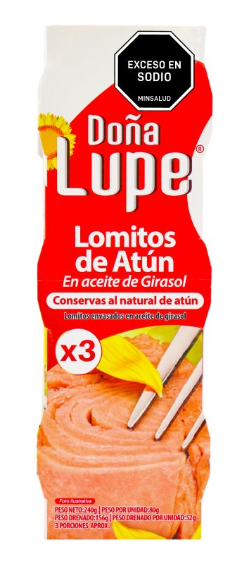 Atún Doña Lupe*80G*3Und Lomitos Aceite De Girasol
