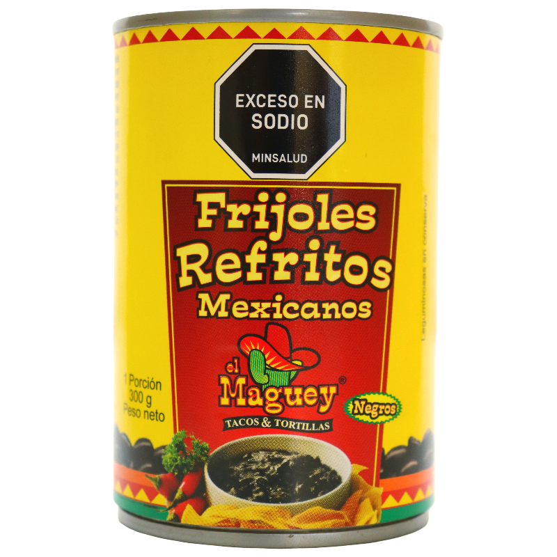 Frijoles El Maguey*300G Refritos Negros