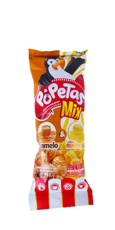 Crispetas Popetas Mix Caramelo Mantequilla *38G