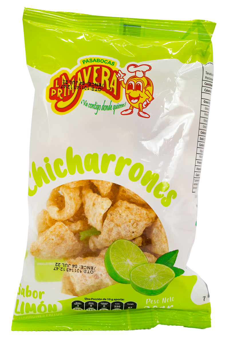 Chicharrón Primavera Mediano Limón *30G