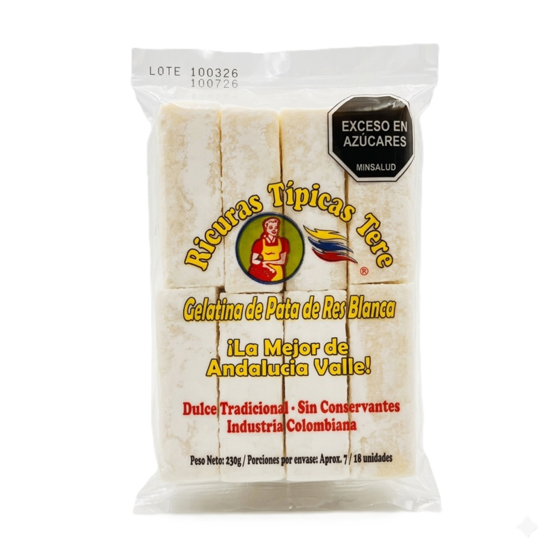 Gelatina Ricuras Tipicas*230G Blanca
