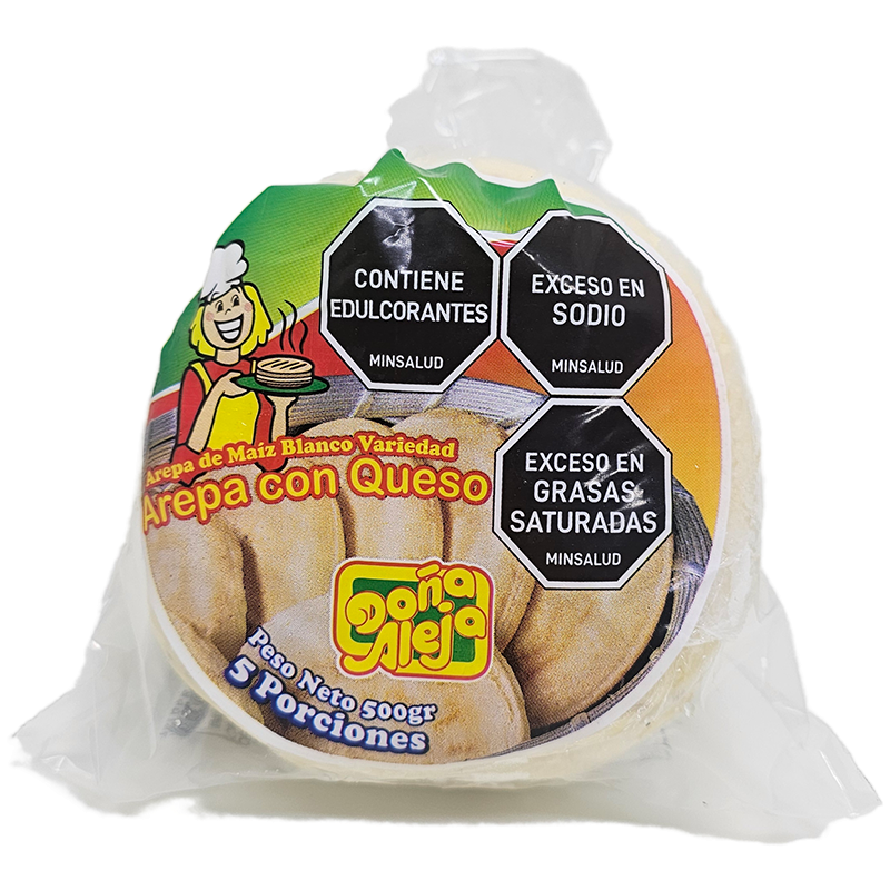 Arepas Doña Aleja Con Queso*100G*5Und