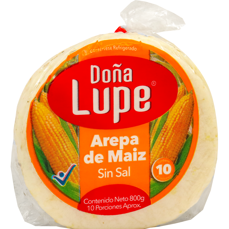 Arepas Doña Lupe Sin Sal *80G*10Und