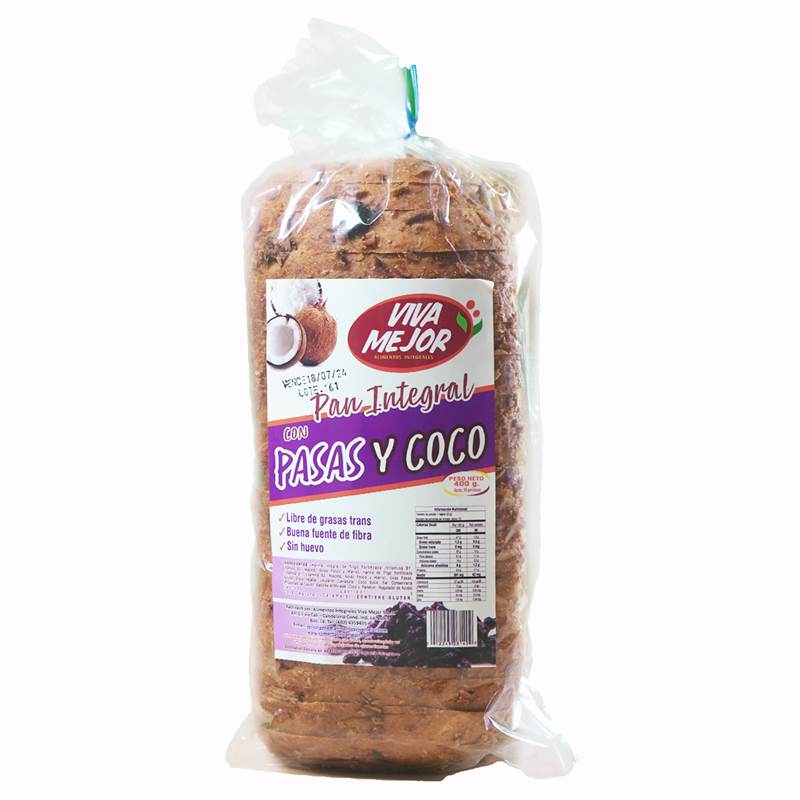 Pan Viva Mejor Pasas *400G