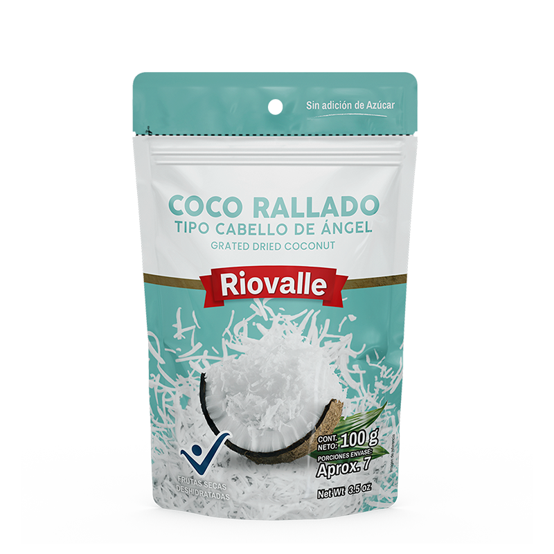 Coco Riovalle Sin Azúcar Rallado *100G