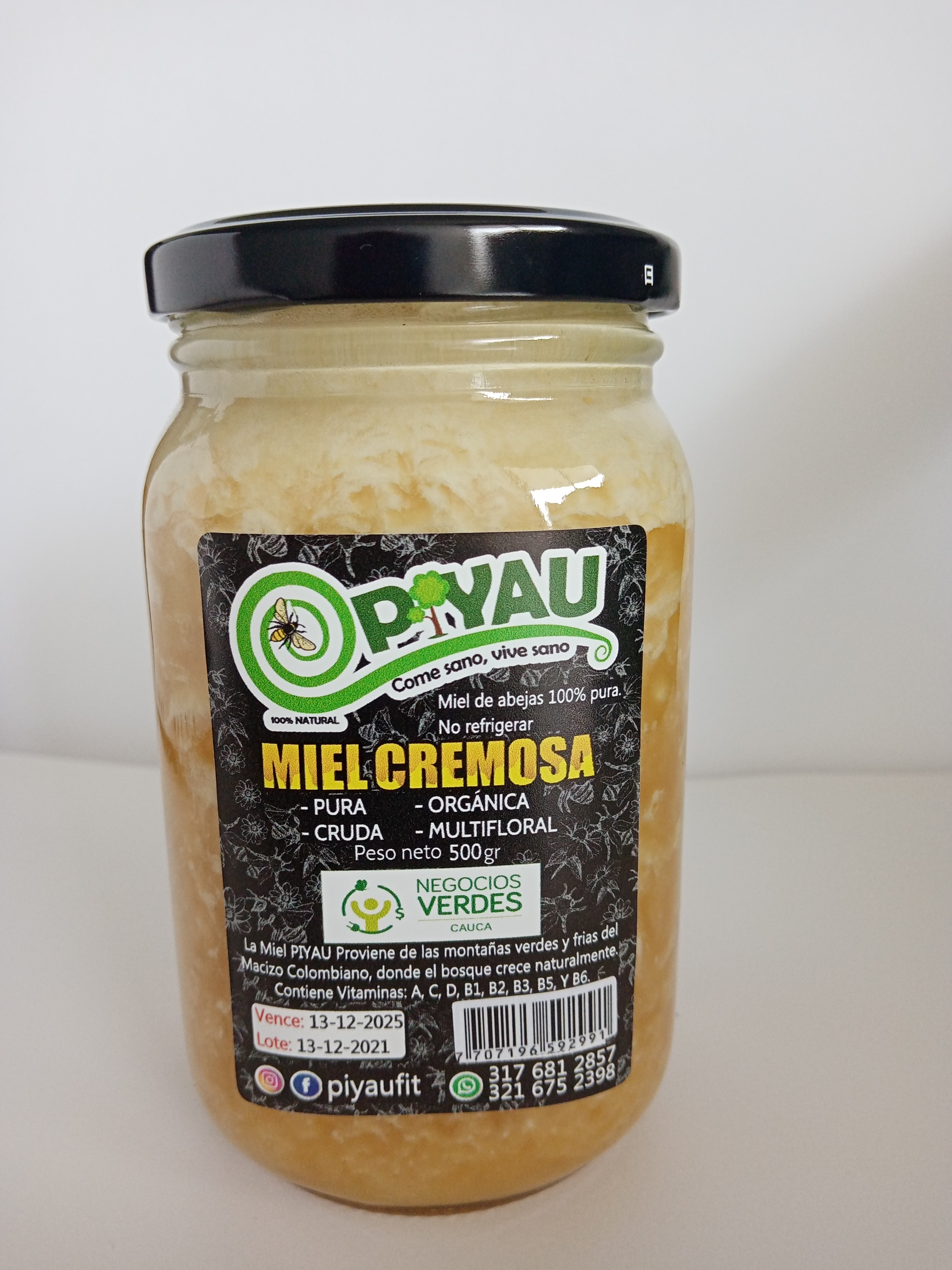 Miel Piyau Cremosa *500G