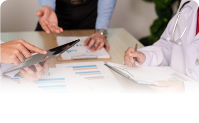 Clinicians at a private equity-backed medical group