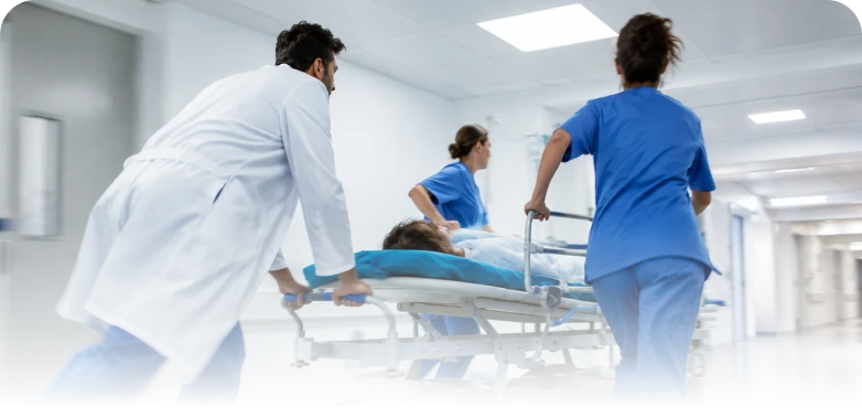 Urgent care team moving quickly
