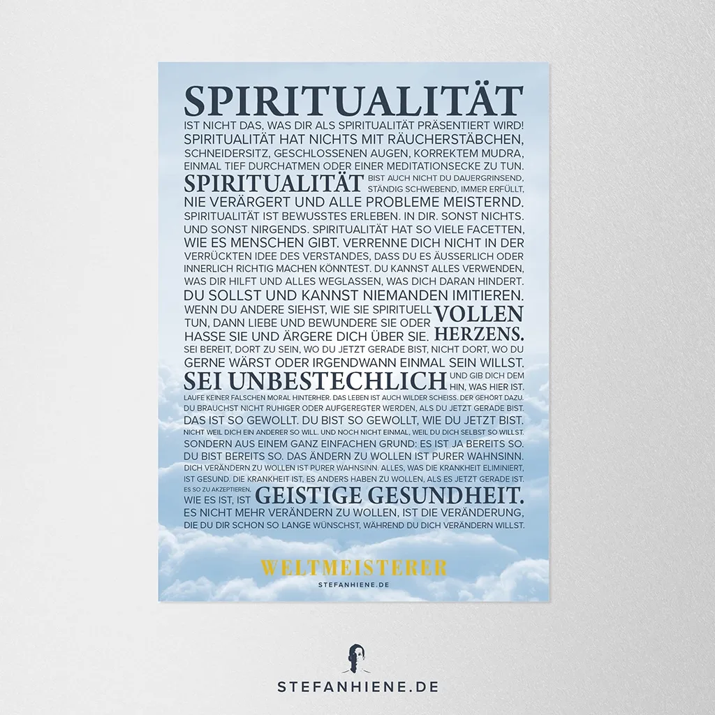 Poster Spiritualität A3