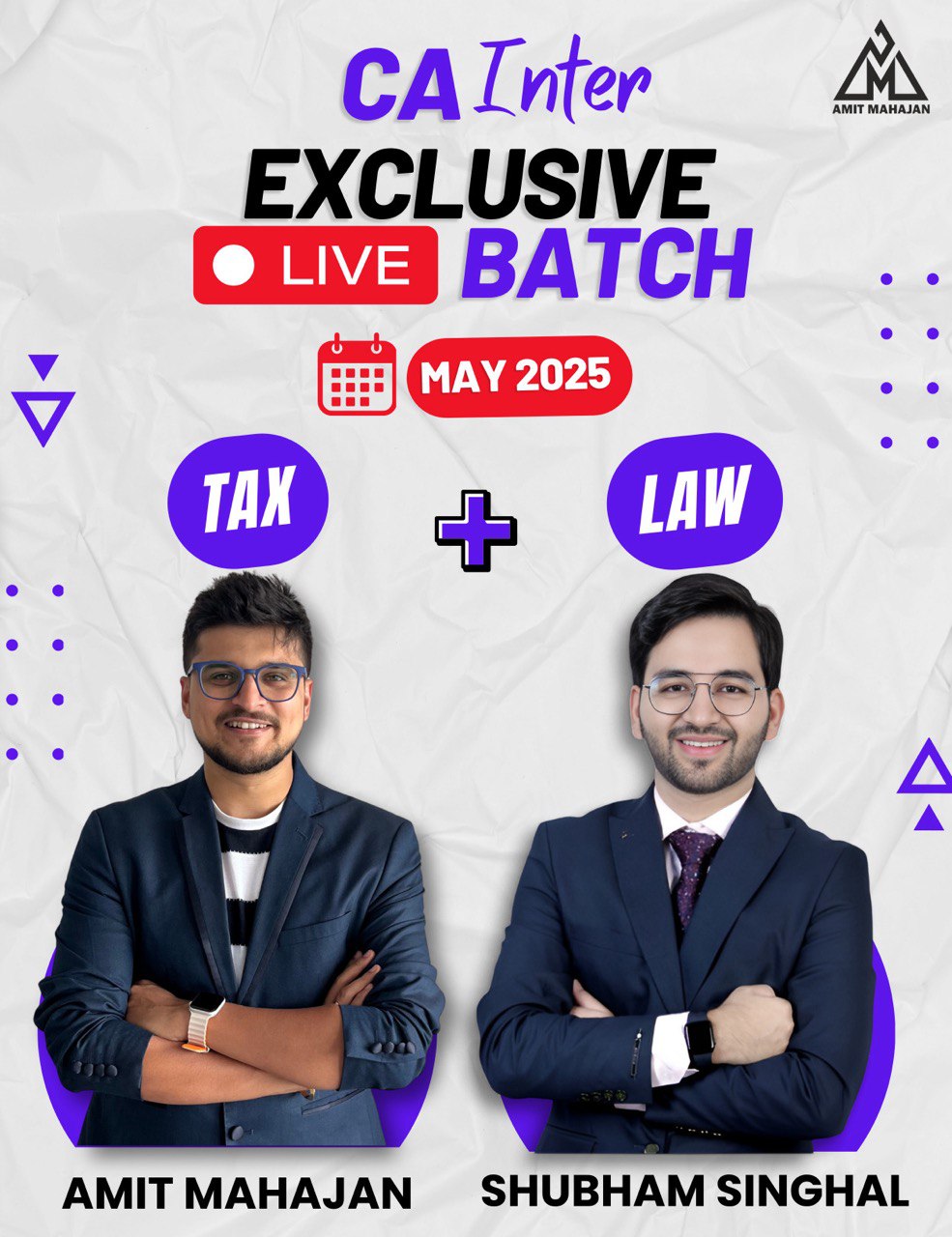 CA Inter Tax and Law - LIVE Batch May 25