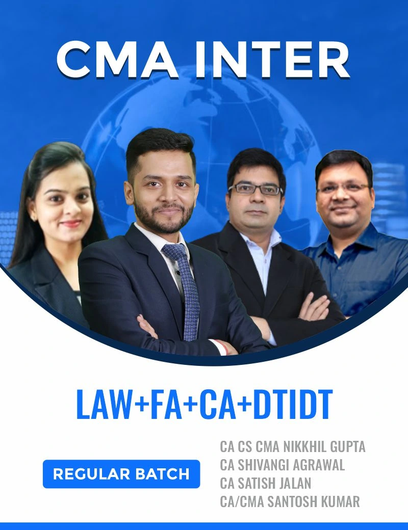 COMBO [DT/IDT+LAW+FA+COSTING] - Unlimited Views (Till Exam) BY CA CS CMA NIKKHIL GUPTA , CA SHIVANGI AGRAWAL , CA Satish Jalan , CA/CMA SANTOSH KUMAR