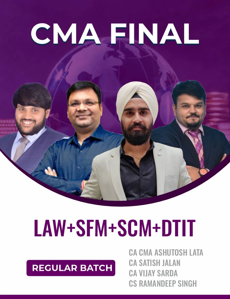 COMBO (LAW+SFM+SCM+DTIT) By CS Ramandeep Singh, CA Satish Jalan, CA Vijay Sarda, CA CMA Ashutosh Lata