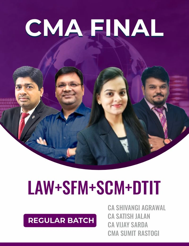 COMBO (LAW+SFM+SCM+DTIT) By CA Shivangi Agrawal, CA Vijay Sarda, CMA Sumit Rastogi, CA Satish Jalan