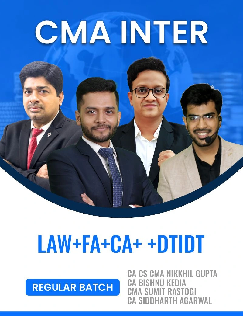 COMBO [DTIDT+ Law+ FA+ Cost] CA CS CMA NIKKHIL GUPTA , CA SIDDHARTH AGARWAL, CA BISHNU KEDIA , CMA SUMIT RASTOGI