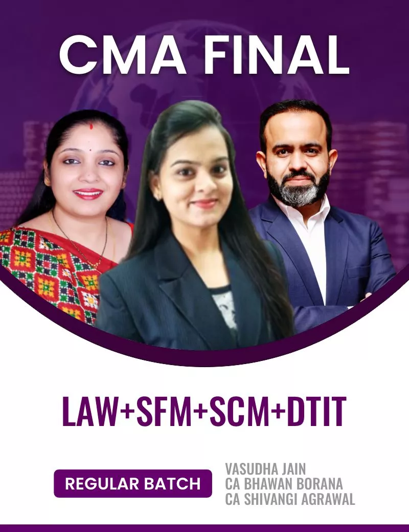COMBO (LAW+SFM+SCM+DTIT) By  CA Shivangi Agrawal, Vasudha Jain, CA Bhawan Borana
